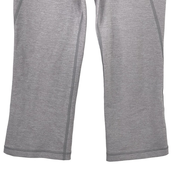 Lululemon Gather & Grow Crop Legging 6 Heathered Grey Split Hem Stretch Capri - Picture 5 of 11